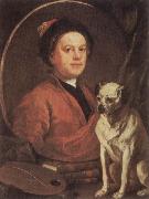 HOGARTH, William The Painter and his Pug Spain oil painting artist